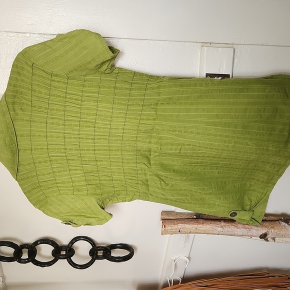 Maurices- Green V-Neck Tunic Top- Small - Picture 4 of 6